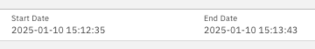 elapsed time