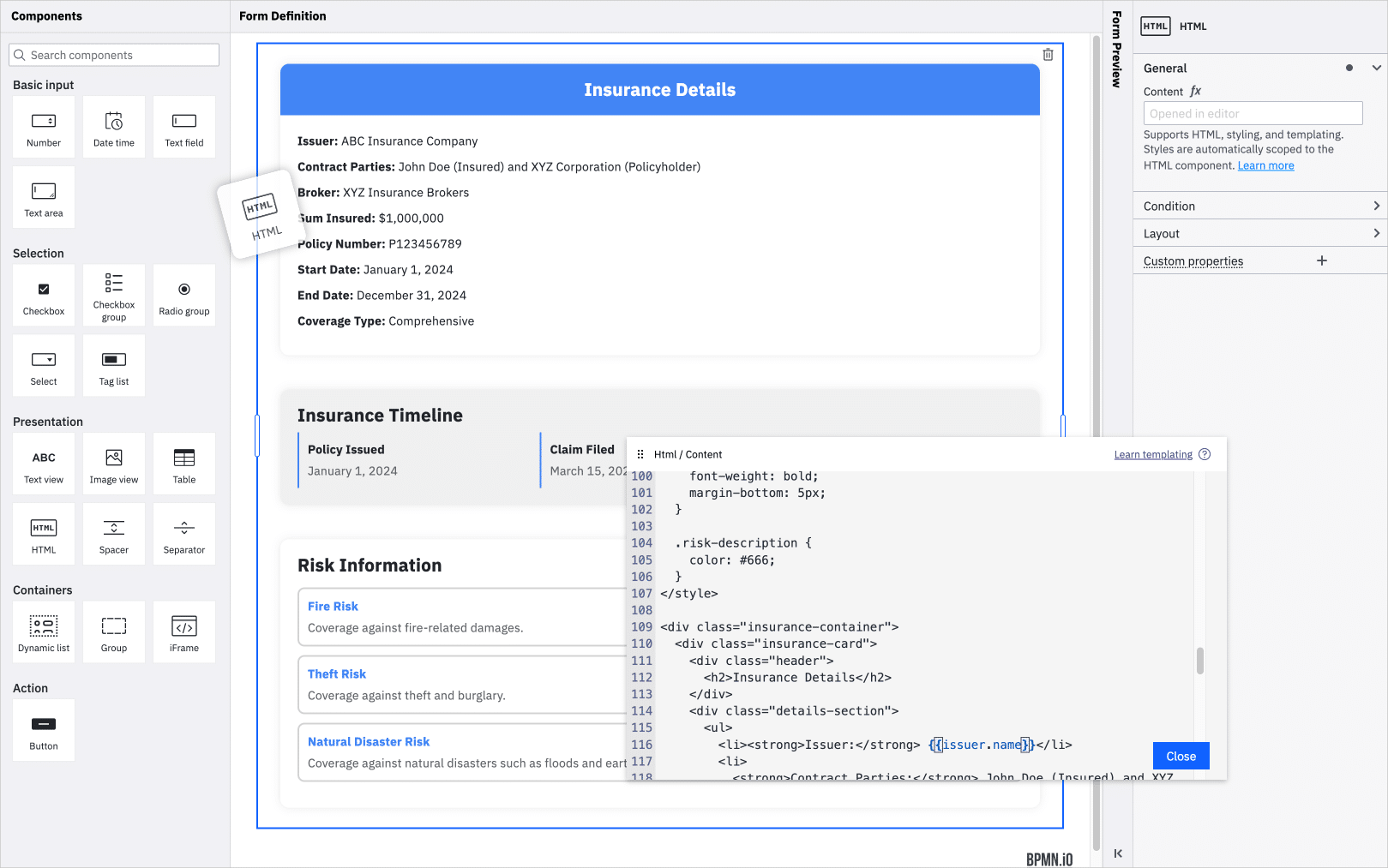 Forms-html-viewer
