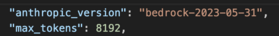 Defined terms in the Bedrock prompt