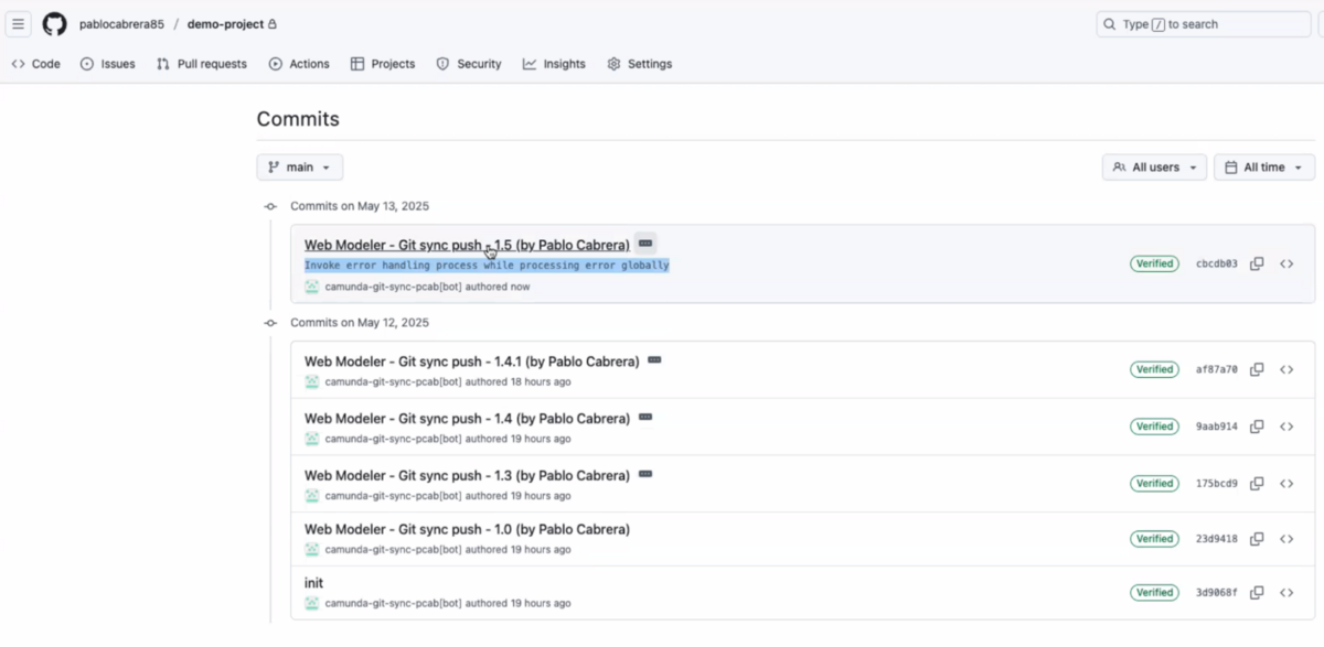 Web-modeler-description-field-versions